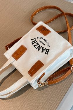 Small Canvas Handbag for Women - Versatile Casual Crossbody Bag for Spring/Summer 2025, Niche Instagram Fashion