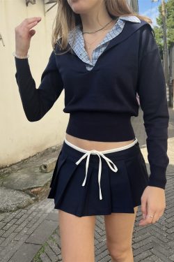 Spliced American Style Casual Set for Women - Low Waist Leggings & Top - Spring 2025 College Style Outfit