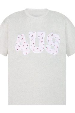 Spring Summer Patchwork Embroidered Floral Couple Loose Fit T-Shirt - Trendy National Style Short Sleeve Top