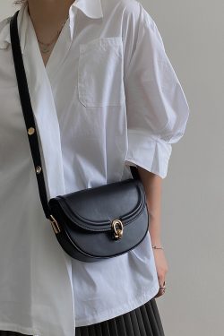 Spring Summer Women's Retro Underarm Crossbody Bag - Small Saddle Bag for 2025 Fashion