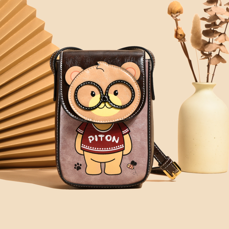 Stylish Cartoon Bear Shoulder Crossbody Bag for Women, 2025 Trendy Small Square Phone Bag, Cute Fashion Accessory Stylish Cartoon Bear Shoulder Crossbody Bag for Women, 2025 Trendy Small Square Phone Bag, Cute Fashion Accessory