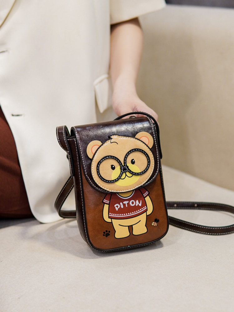 Stylish Cartoon Bear Shoulder Crossbody Bag for Women, 2025 Trendy Small Square Phone Bag, Cute Fashion Accessory Stylish Cartoon Bear Shoulder Crossbody Bag for Women, 2025 Trendy Small Square Phone Bag, Cute Fashion Accessory