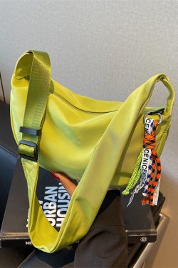 Summer Candy-Colored Nylon Dumpling Bag for Women - Versatile Canvas Crossbody for Commuting, 2025 Trendy Style