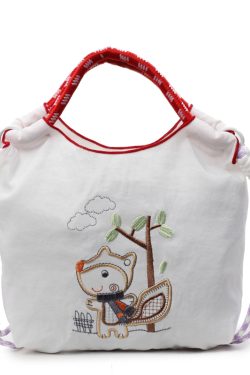 Summer Cute Embroidered Canvas Tote Bag for Women - 2025 Trendy Crossbody Commuting Phone Bag