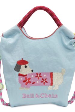 Summer Dachshund Embroidered Canvas Bucket Bag for Women - Cute Tote Crossbody Bag 2025 New Style