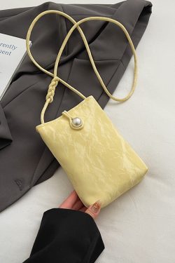 Summer Lightweight Chinese Style Crossbody Phone Bag for Women - 2025 Yellow National Wind Small Purse