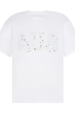 Summer Patch Embroidery Little Chanel Style Couple Loose Round Neck T-Shirt - Short Sleeve Casual Fashion for Couples