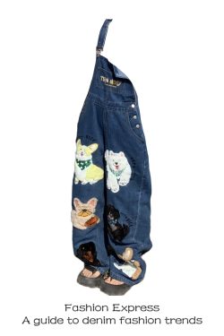Summer Retro Loose Fit Overall Pants for Dogs - Cute Japanese Style Lazy Look