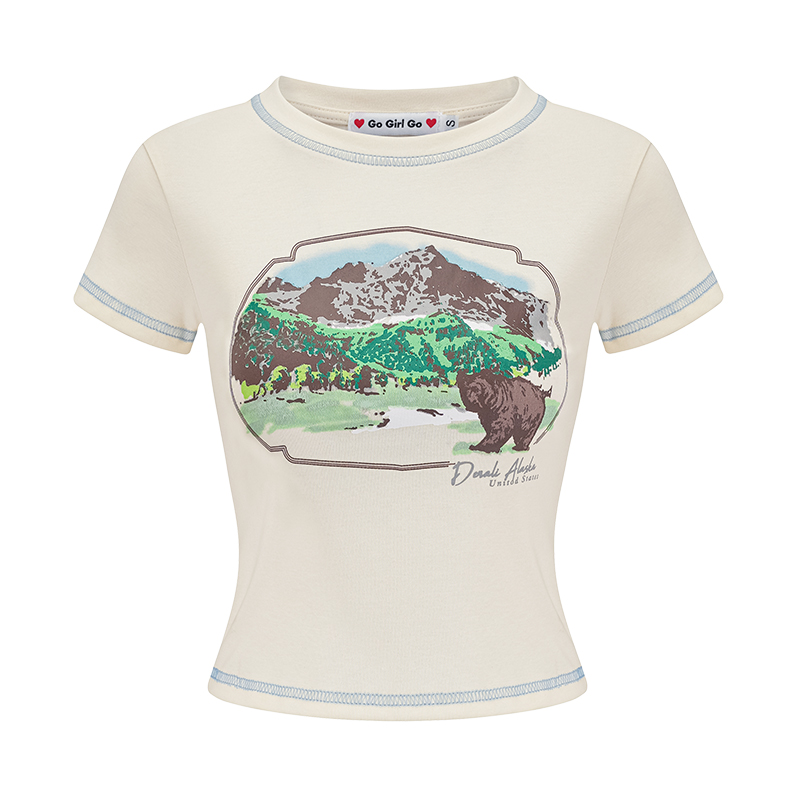 Summer Slim Fit Sexy Crop Top Women's Vintage Printed Round Neck T-Shirt - Retro 90s Style Summer Slim Fit Sexy Crop Top Women's Vintage Printed Round Neck T-Shirt - Retro 90s Style