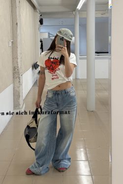 Summer Thin Washed Straight-Leg Jeans for Men and Women - American Retro Loose Fit Casual Pants