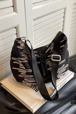 Summer Women’s Canvas Dumpling Bag - New 2025 Japanese Korean Style Single Shoulder Crossbody Tote - Versatile Commuter Bag