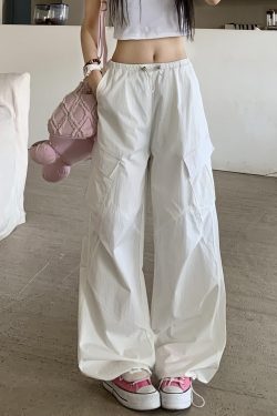 Summer Women's Loose Wide-Leg Work Pants - Mid-Waist Casual Straight Trousers in American Style, Slimming Fit