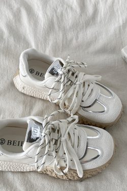 Thick-Soled Casual Sports Shoes for Women - 2025 Popcorn A Gan Little White Sneakers, Trendy Comfort Footwear