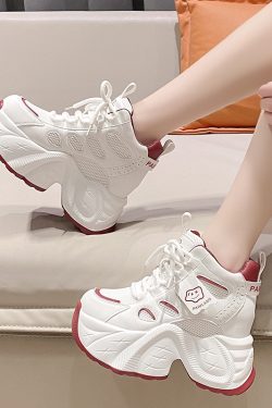 Thick-Soled European-Style Dad Shoes for Women, 2025 Spring Casual Footwear, Height-Increasing Sneakers for Petite Women