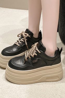 Thick-Soled Platform Shoes for Petite Women | Height-Increasing Casual Sports Shoes | Versatile Spring & Autumn Style 2024