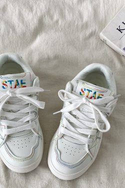 Thick-Soled White Bread Shoes for Women - 2025 Spring Autumn Retro Sports Sneakers, Versatile Y2K Style