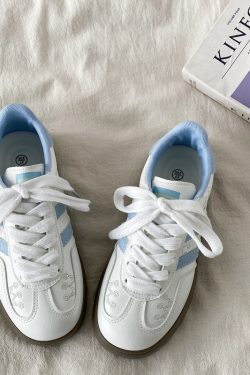 Thick-Soled White Casual Sneakers for Women - Han-Style Chic Spring 2025 Versatile Niche Footwear