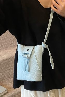 Trendy 2025 Small Bucket Bag for Women - Versatile Crossbody Shoulder Bag with High-End Fashion Appeal
