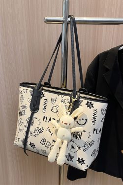 Trendy 2025 Women's Large Capacity Tote Bag - Versatile Commuter Shoulder Bag for Everyday Fashion