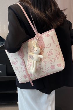 Trendy 2025 Women's Large Capacity Tote Bag - Versatile Commuter Shoulder Bag for Everyday Fashion