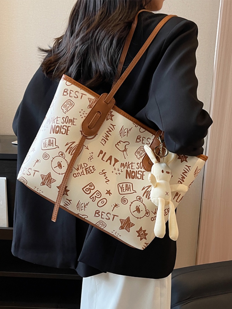 Trendy 2025 Women's Large Capacity Tote Bag - Versatile Commuter Shoulder Bag for Everyday Fashion Trendy 2025 Women's Large Capacity Tote Bag - Versatile Commuter Shoulder Bag for Everyday Fashion