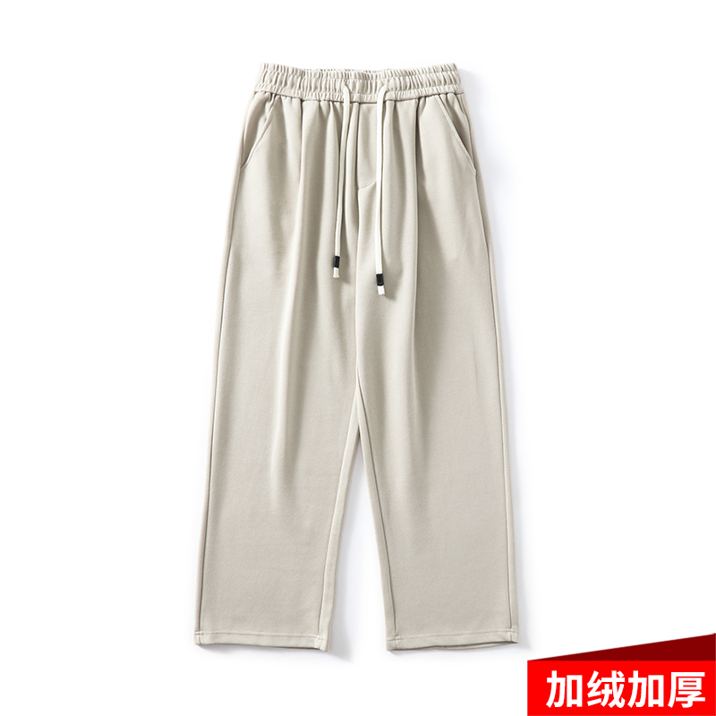 Trendy American Heavyweight Loose Wide-Leg Sports Pants for Men and Women, Draping Effect Trousers for Spring and Autumn Trendy American Heavyweight Loose Wide-Leg Sports Pants for Men and Women, Draping Effect Trousers for Spring and Autumn