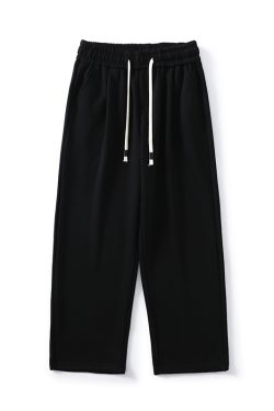 Trendy American Heavyweight Loose Wide-Leg Sports Pants for Men and Women, Draping Effect Trousers for Spring and Autumn