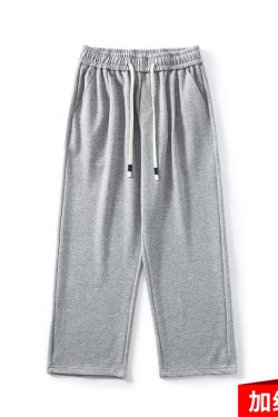 Trendy American Heavyweight Loose Wide-Leg Sports Pants for Men and Women, Draping Effect Trousers for Spring and Autumn