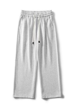 Trendy American Heavyweight Loose Wide-Leg Sports Pants for Men and Women, Draping Effect Trousers for Spring and Autumn