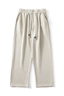 Trendy American Heavyweight Loose Wide-Leg Sports Pants for Men and Women, Draping Effect Trousers for Spring and Autumn