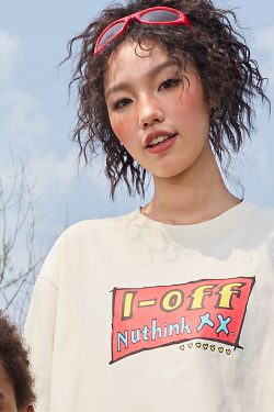 Trendy American Retro Heavyweight Short Sleeve T-Shirt with Dopamine Letter Print Unisex 2025 Model