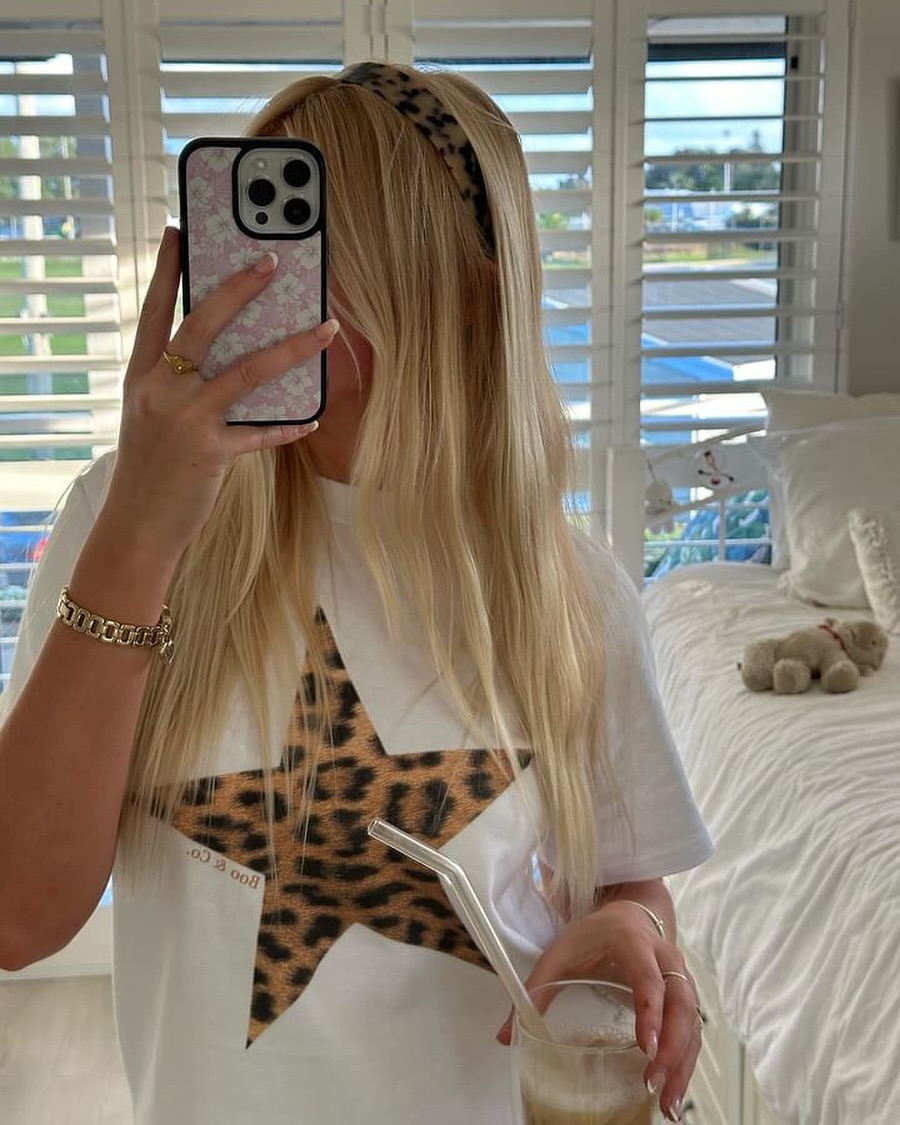 Trendy American Retro Leopard Print Star Letter Oversized Short Sleeve T-Shirt for Women - Y2K Hot Girl Style Top Trendy American Retro Leopard Print Star Letter Oversized Short Sleeve T-Shirt for Women - Y2K Hot Girl Style Top