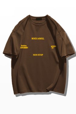 Trendy American Retro Letter Short-Sleeve T-Shirt for Men and Women, Pure Cotton, Plus Size, Loose Fit, Chic Hong Kong Style