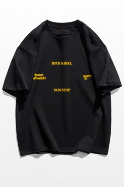 Trendy American Retro Letter Short-Sleeve T-Shirt for Men and Women, Pure Cotton, Plus Size, Loose Fit, Chic Hong Kong Style