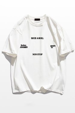 Trendy American Retro Letter Short-Sleeve T-Shirt for Men and Women, Pure Cotton, Plus Size, Loose Fit, Chic Hong Kong Style