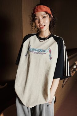 Trendy American Short Sleeve T-Shirt with Three Stripes - Unisex Sports Leisure Tee for Summer 2025 Fashion