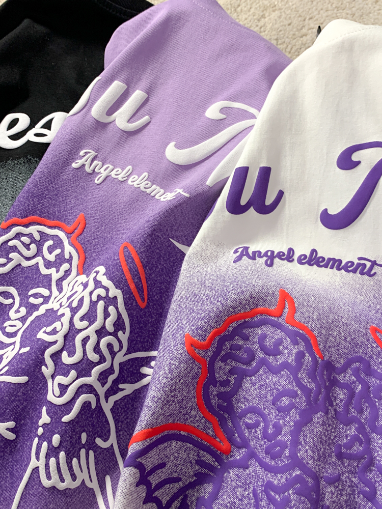 Trendy American Style Heart Graphic Pure Cotton Short-Sleeve T-Shirt for Men and Women Plus Size Loose Fit Round Neck Streetwear Trendy American Style Heart Graphic Pure Cotton Short-Sleeve T-Shirt for Men and Women Plus Size Loose Fit Round Neck Streetwear