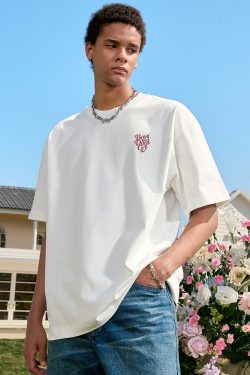 Trendy American Style Letter Print Short Sleeve T-Shirt - Retro Hip-Hop Loose Fit for Men and Women - Summer 2025 Fashion