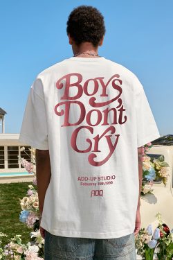 Trendy American Style Letter Print Short Sleeve T-Shirt - Retro Hip-Hop Loose Fit for Men and Women - Summer 2025 Fashion