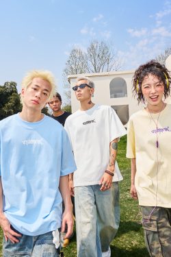 Trendy American Style Letter Print Short Sleeve T-Shirt for Couples - Retro Loose Fit Unisex Summer 2025 Fashion