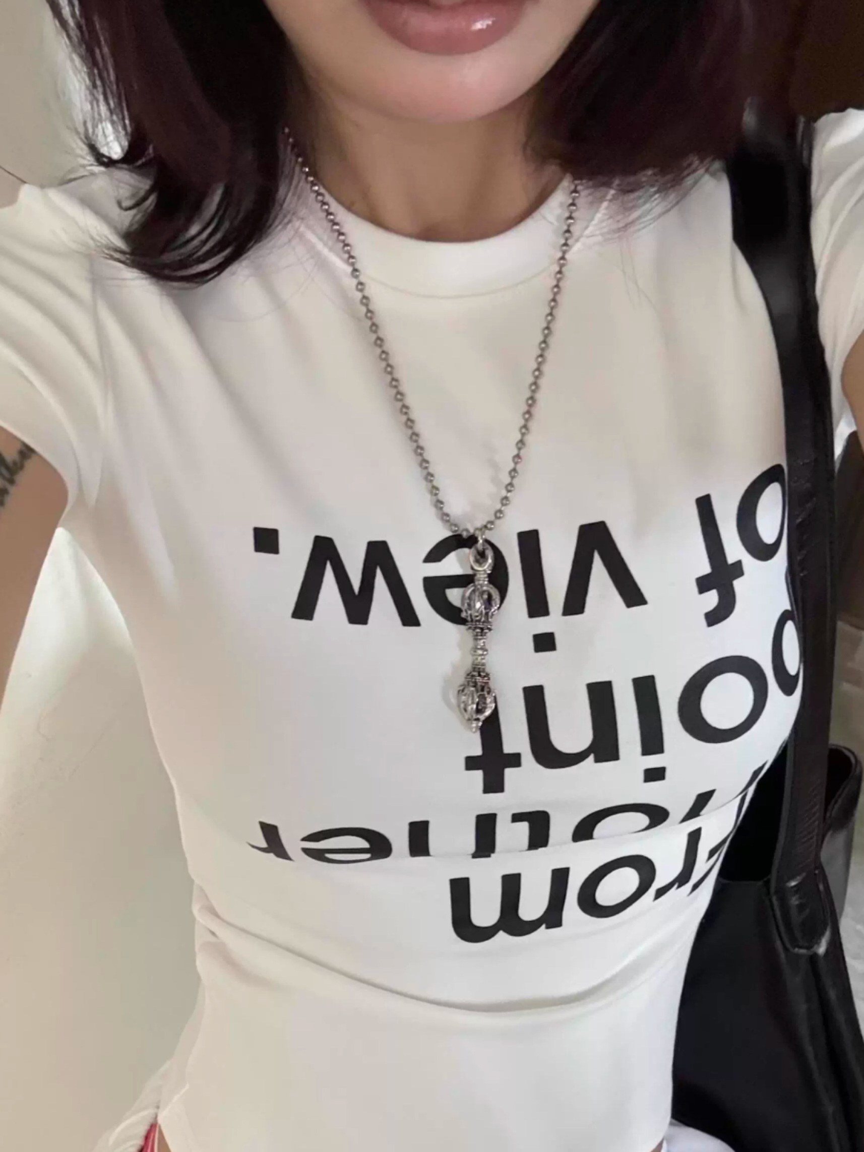 Trendy American Style Letter Print White T-Shirt for Women - Slim Fit Short Sleeve Top for Summer 2025 Fashion Trendy American Style Letter Print White T-Shirt for Women - Slim Fit Short Sleeve Top for Summer 2025 Fashion