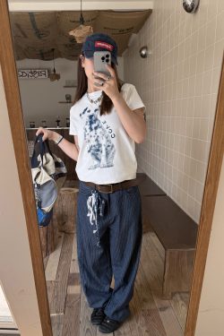 Trendy American Style Printed Dog T-Shirt for Women, Short Sleeve Round Neck, Stretchy and Slightly Loose Summer Top