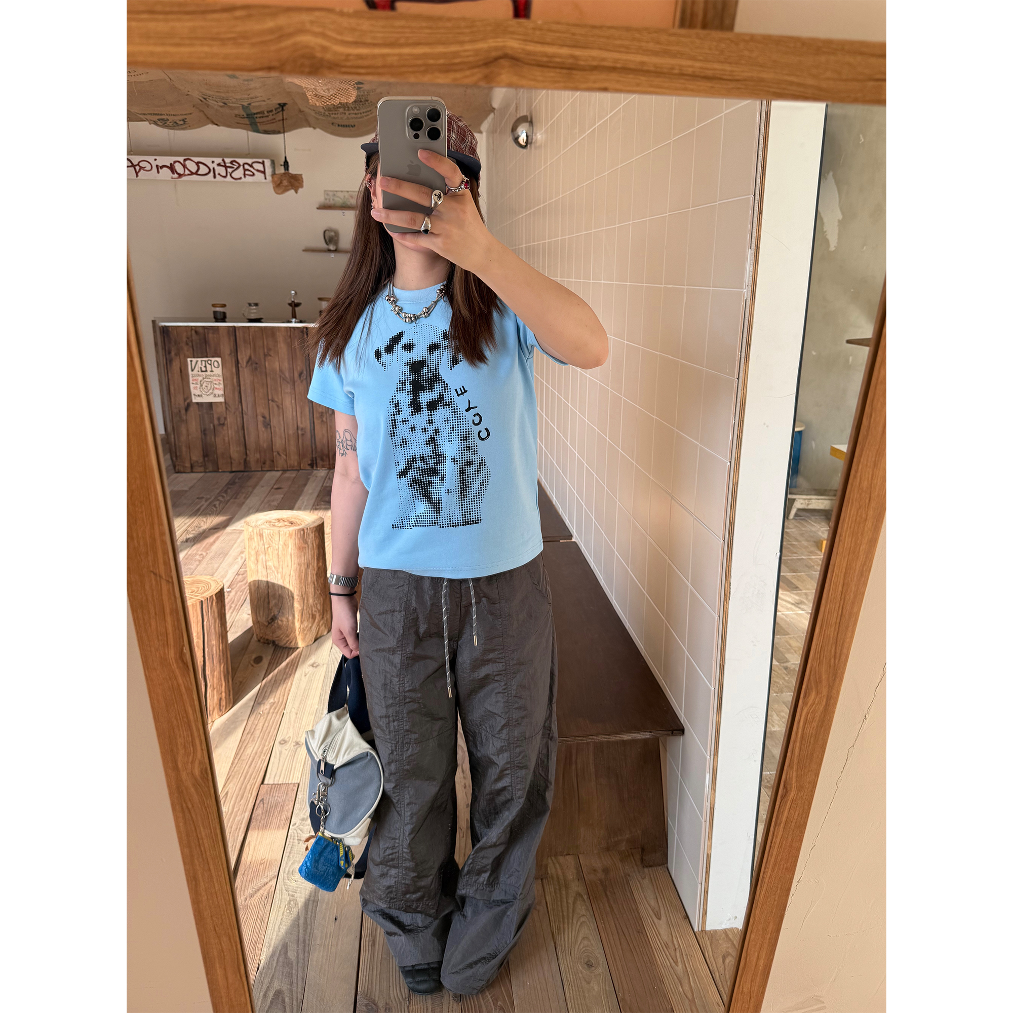 Trendy American Style Printed Dog T-Shirt for Women, Short Sleeve Round Neck, Stretchy and Slightly Loose Summer Top Trendy American Style Printed Dog T-Shirt for Women, Short Sleeve Round Neck, Stretchy and Slightly Loose Summer Top