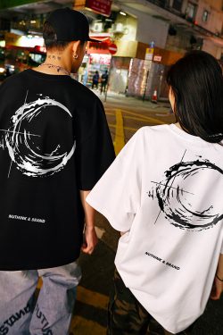 Trendy American-Style Printed Short Sleeve T-Shirt for Men and Women - Loose Fit Heavyweight Tee - Casual 90s Y2K Style