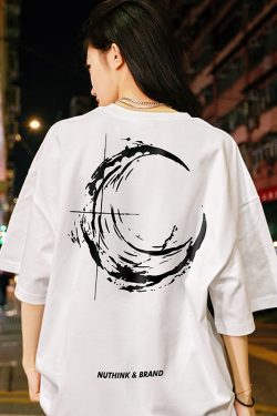 Trendy American-Style Printed Short Sleeve T-Shirt for Men and Women - Loose Fit Heavyweight Tee - Casual 90s Y2K Style