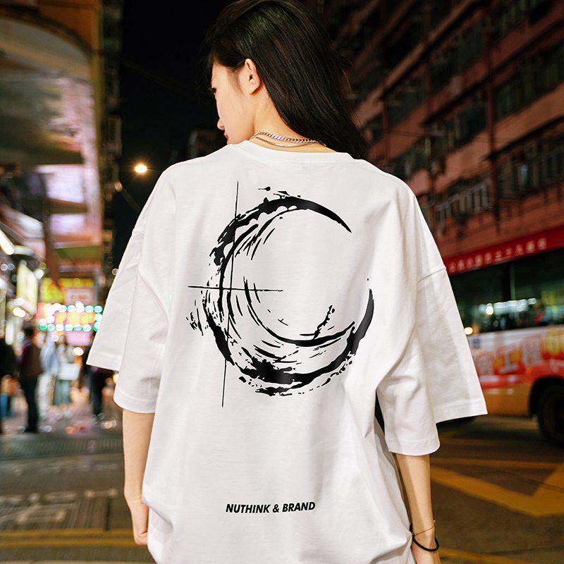 Trendy American-Style Printed Short Sleeve T-Shirt for Men and Women - Loose Fit Heavyweight Tee - Casual 90s Y2K Style Trendy American-Style Printed Short Sleeve T-Shirt for Men and Women - Loose Fit Heavyweight Tee - Casual 90s Y2K Style