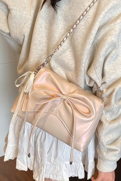 Trendy Ballet-Style Women's Shoulder Bag 2025 - Versatile Crossbody with Silver Chain - Fashionable High-End Feel
