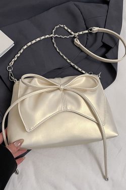 Trendy Ballet-Style Women's Shoulder Bag 2025 - Versatile Crossbody with Silver Chain - Fashionable High-End Feel