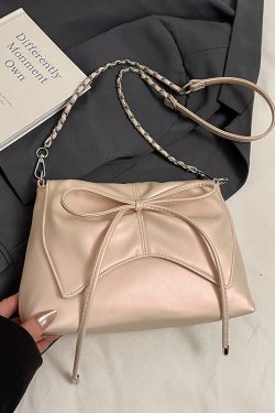 Trendy Ballet-Style Women's Shoulder Bag 2025 - Versatile Crossbody with Silver Chain - Fashionable High-End Feel