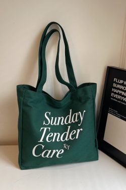 Trendy Canvas Tote Bag for Women, 2025 Casual Single-Shoulder Design, Spacious Student Bag, Everyday Essential